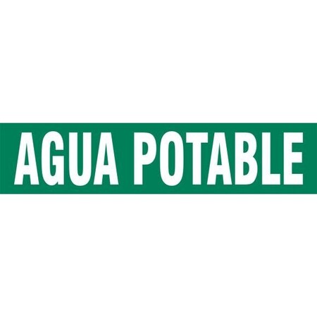 Accuform SPANISH PIPE MARKER POTABLE WATER SHRPK575STF SHRPK575STF